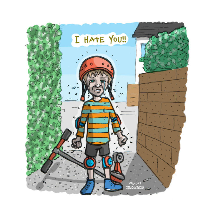 Numbers 1 To 40 Of My 100 Cartoons Drawn During Lockdown 2020