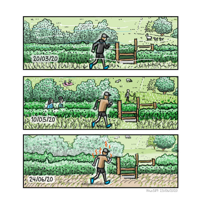 Numbers 1 To 40 Of My 100 Cartoons Drawn During Lockdown 2020