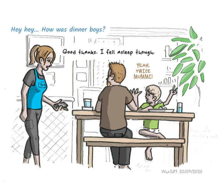 Numbers 1 To 40 Of My 100 Cartoons Drawn During Lockdown 2020