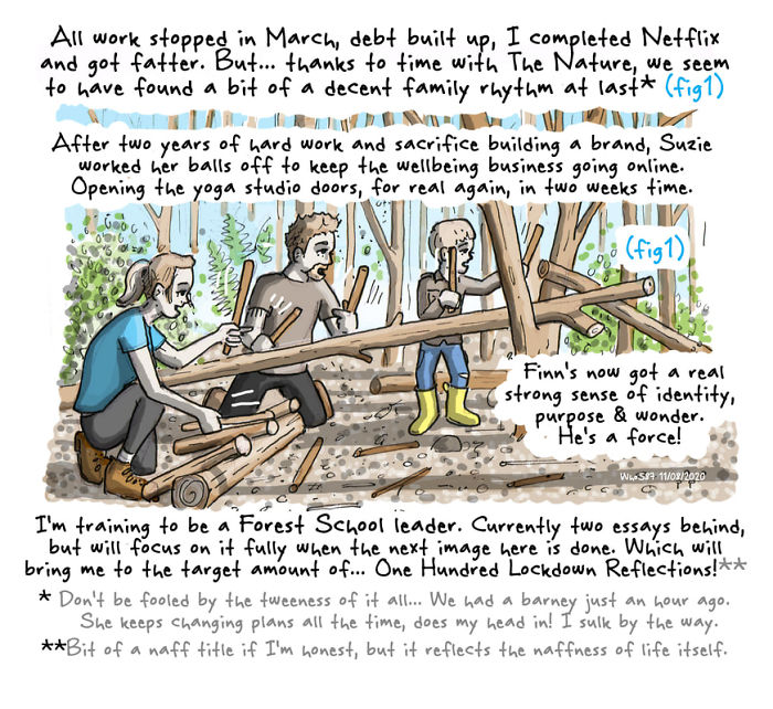 Numbers 1 To 40 Of My 100 Cartoons Drawn During Lockdown 2020