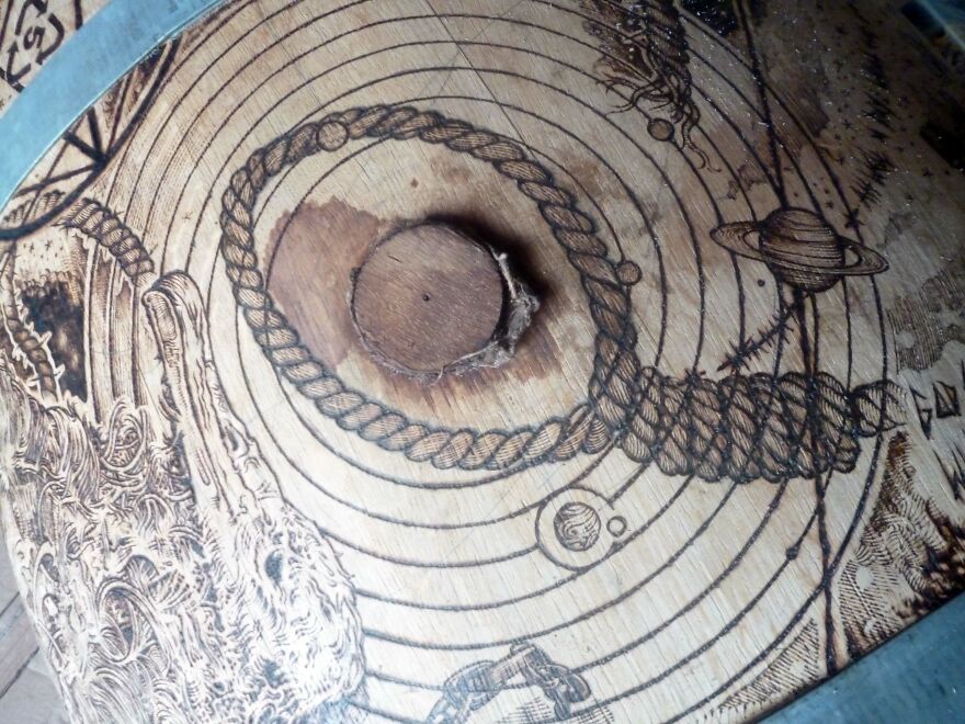 Of Took Me 6weeks To Pyroengrave This Beerbarrel