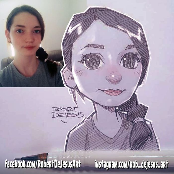 Robert Dejesus' Fun Illustrated Portraits