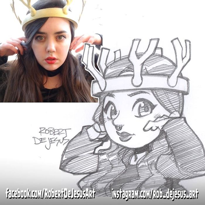 Robert Dejesus' Fun Illustrated Portraits