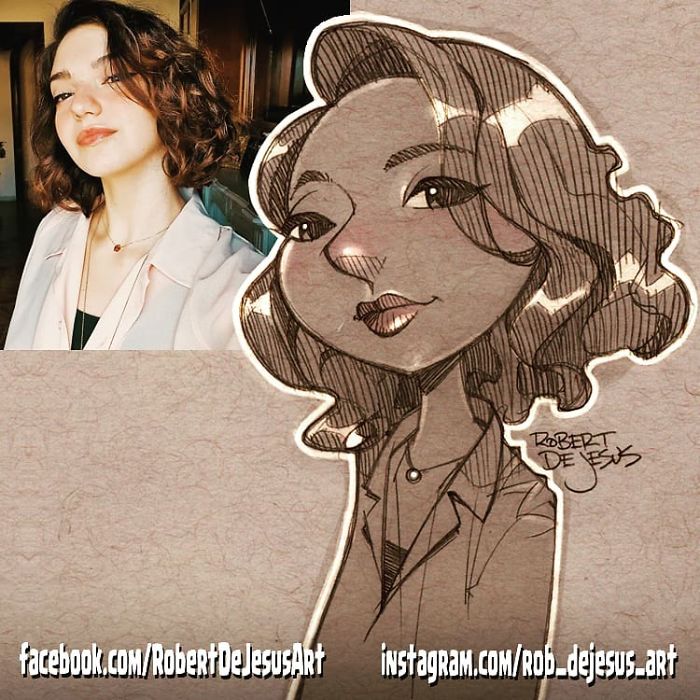 Robert Dejesus' Fun Illustrated Portraits