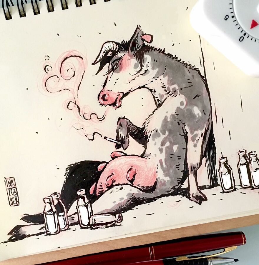 Russian Artist Creates Dark And Macabre Illustrations That Seem To Come Out Of A Nightmare