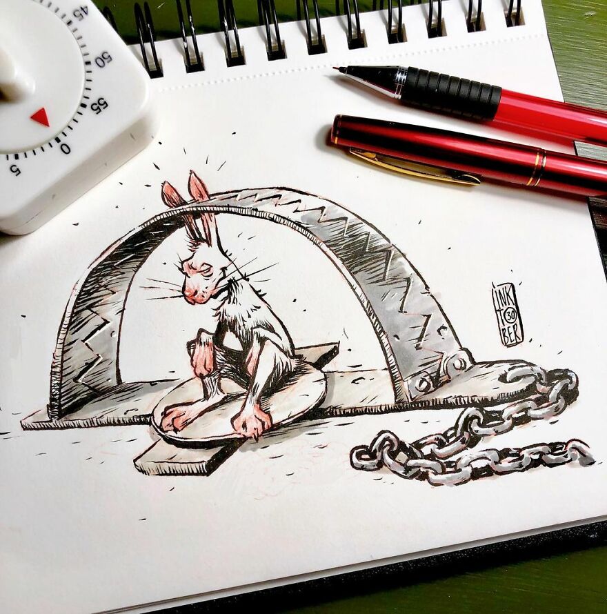 Russian Artist Creates Dark And Macabre Illustrations That Seem To Come Out Of A Nightmare