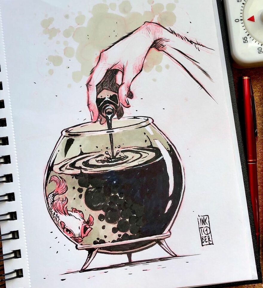 Russian Artist Creates Dark And Macabre Illustrations That Seem To Come Out Of A Nightmare