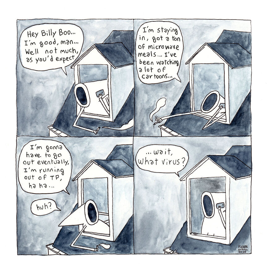 40-Page Comic About Slowly Descending Into Madness During Lockdown 40-Page Comic About Slowly Descending Into Madness During Lockdown