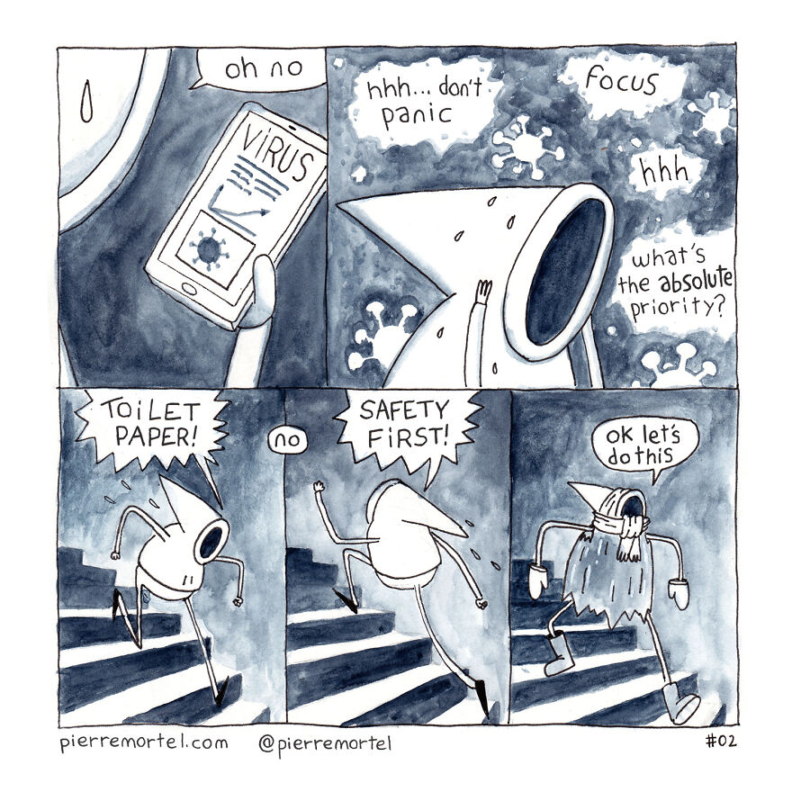 40-Page Comic About Slowly Descending Into Madness During Lockdown 40-Page Comic About Slowly Descending Into Madness During Lockdown