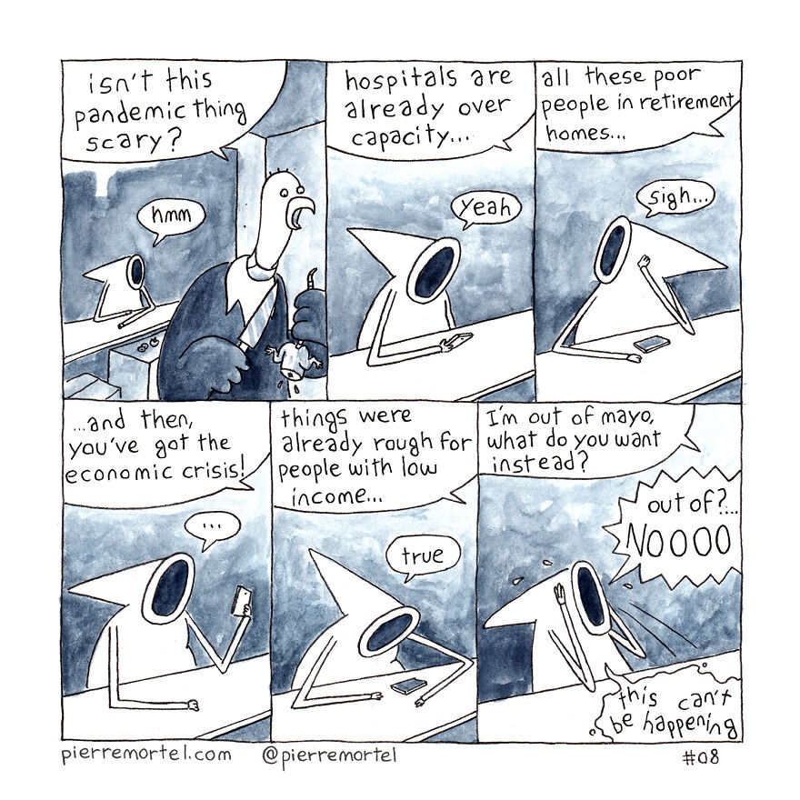 40-Page Comic About Slowly Descending Into Madness During Lockdown 40-Page Comic About Slowly Descending Into Madness During Lockdown