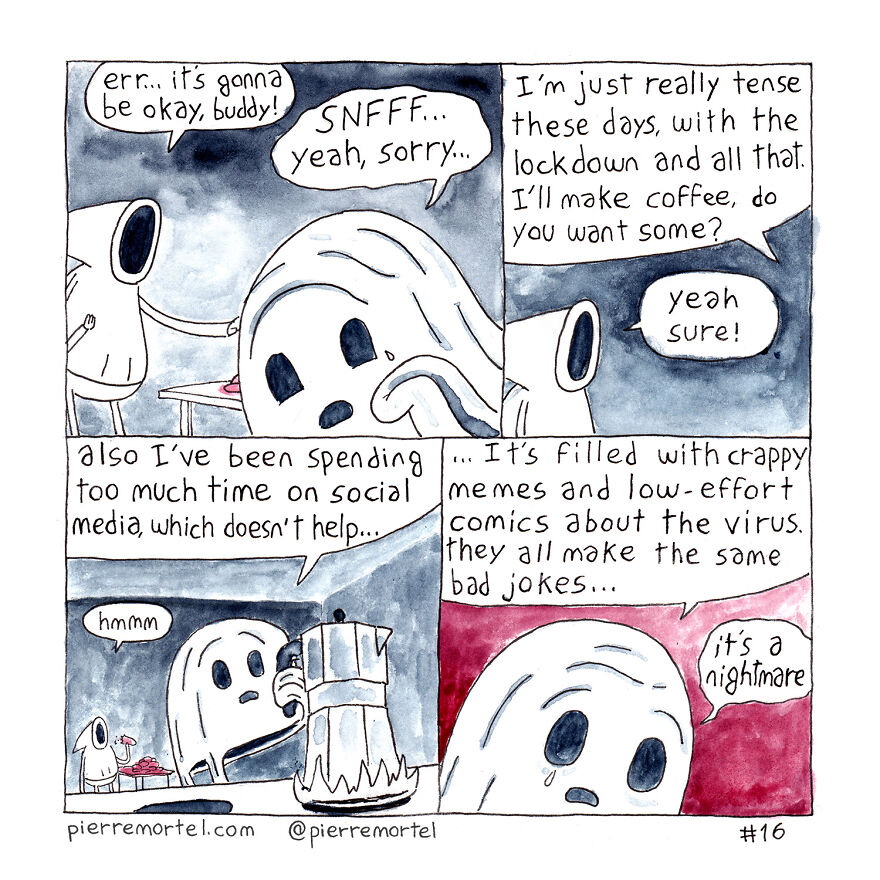 40-Page Comic About Slowly Descending Into Madness During Lockdown