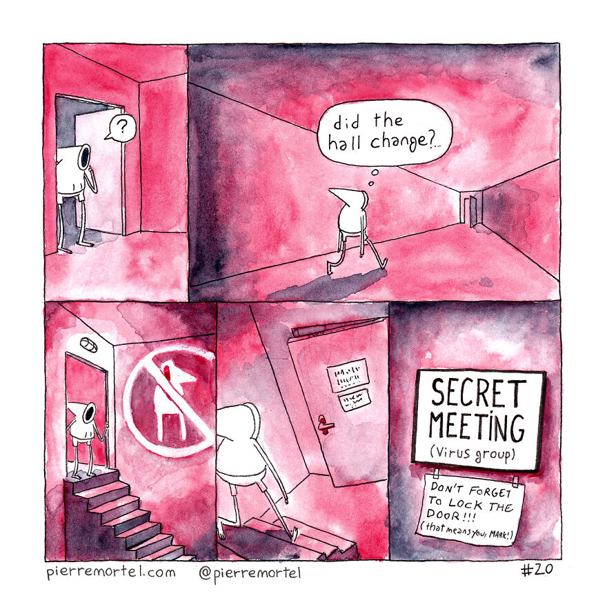 40-Page Comic About Slowly Descending Into Madness During Lockdown 40-Page Comic About Slowly Descending Into Madness During Lockdown