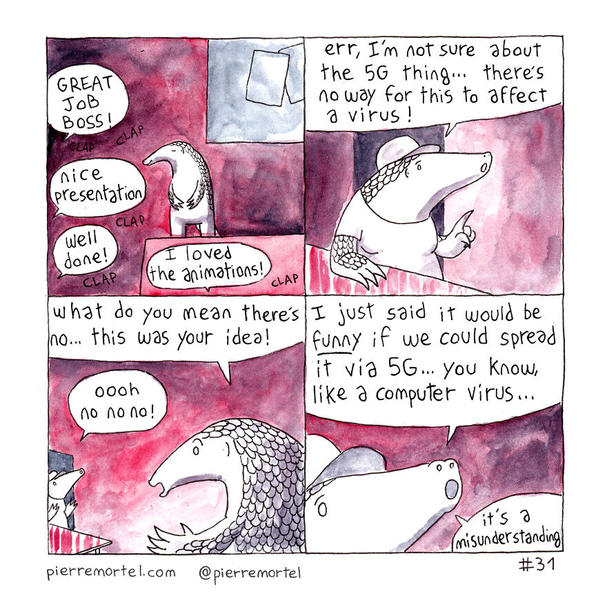 40-Page Comic About Slowly Descending Into Madness During Lockdown 40-Page Comic About Slowly Descending Into Madness During Lockdown