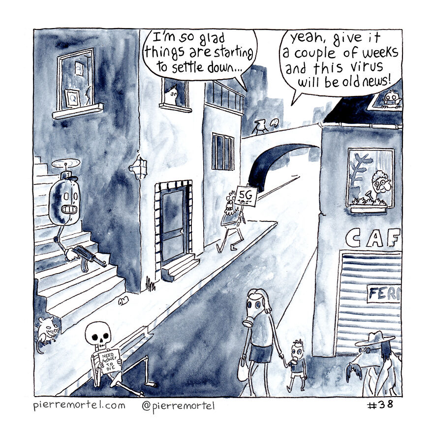 40-Page Comic About Slowly Descending Into Madness During Lockdown 40-Page Comic About Slowly Descending Into Madness During Lockdown