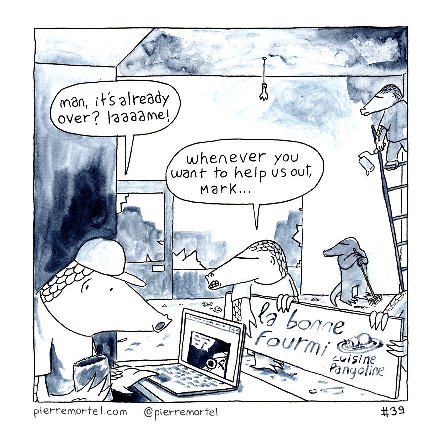 40-Page Comic About Slowly Descending Into Madness During Lockdown