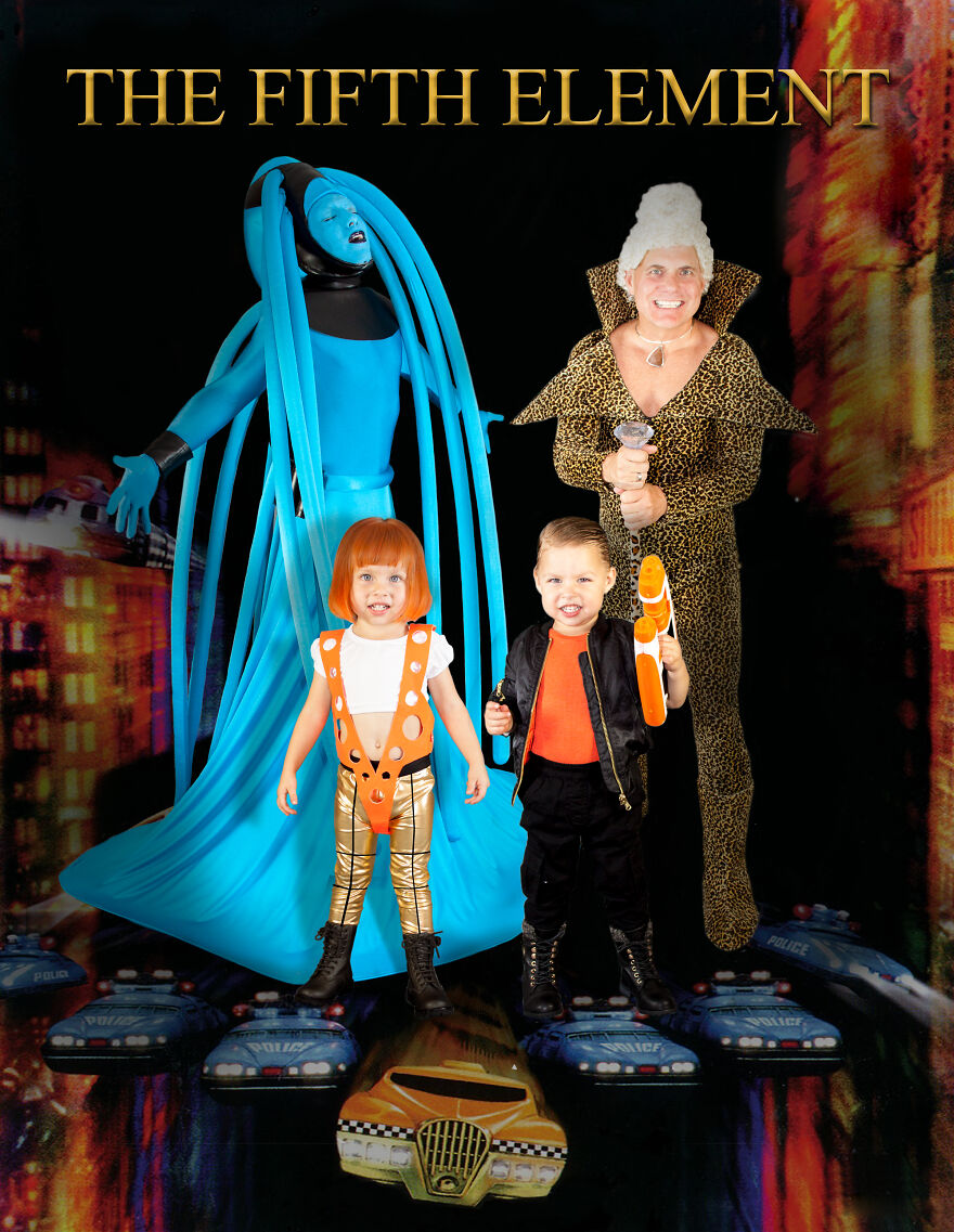 We Are Two Dads With Twins And Every Year We Put Together Full-Body Halloween Costumes For Our Family (6 Pics)