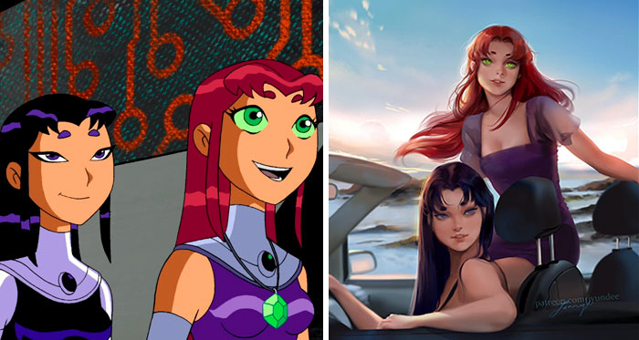 Starfire & Blackfire (Teen Titans)