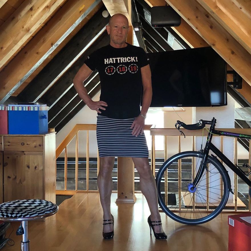 This Man In A Skirt And Heels Is Breaking Taboos, Questioning Standards, And Reinforcing That Clothes Have No Gender