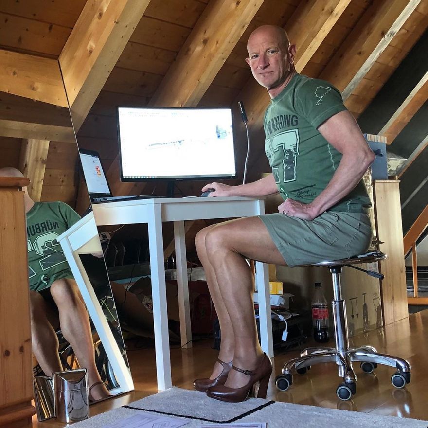 This Man In A Skirt And Heels Is Breaking Taboos, Questioning Standards, And Reinforcing That Clothes Have No Gender