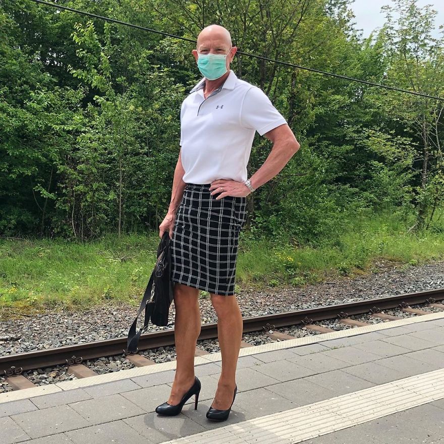 This Man In A Skirt And Heels Is Breaking Taboos, Questioning Standards, And Reinforcing That Clothes Have No Gender
