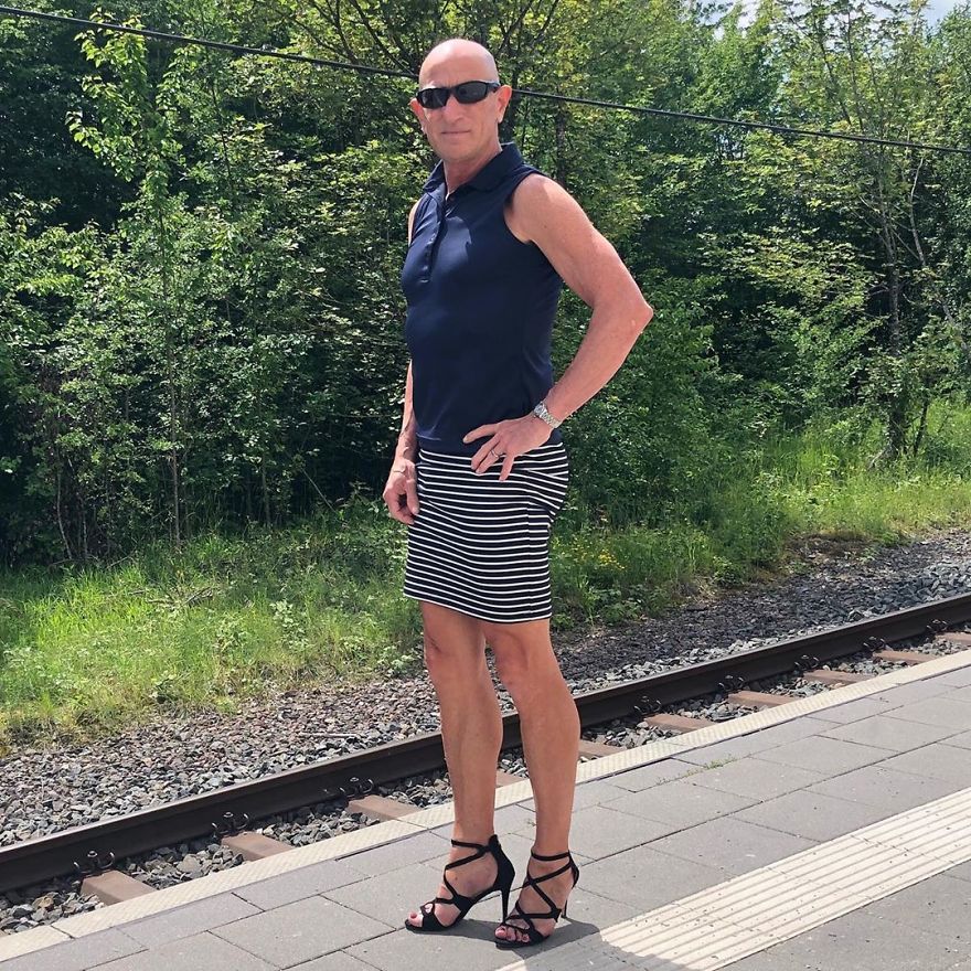 This Man In A Skirt And Heels Is Breaking Taboos, Questioning Standards, And Reinforcing That Clothes Have No Gender