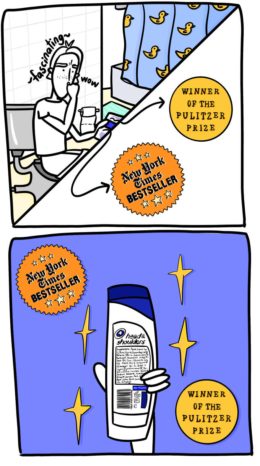 When You Forget To Bring Your Phone/Magazine To The Toilet...