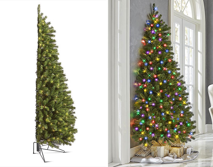 You Can Now Buy A ‘Half Christmas Tree’ If You Hate Decorating The Back And Want To Save Space