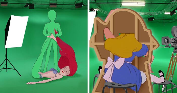 11 Behind-The-Scenes Pics Of Disney’s Famous Scenes