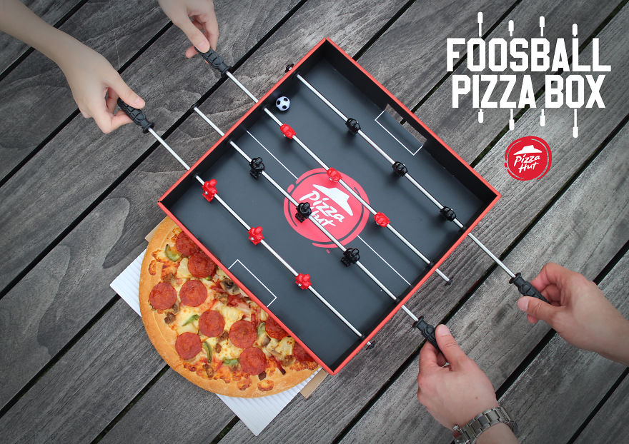 Pizza Hut's 'Foosball Pizza Box' Was Made For Pizza And Football Fans