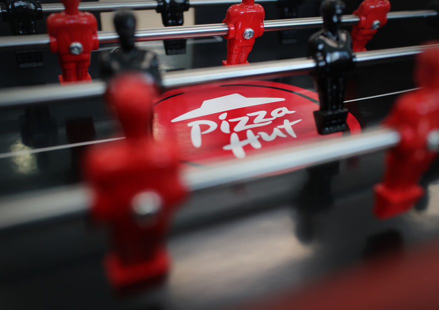 Pizza Hut's 'Foosball Pizza Box' Was Made For Pizza And Football Fans Pizza Hut's 'Foosball Pizza Box' Was Made For Pizza And Football Fans