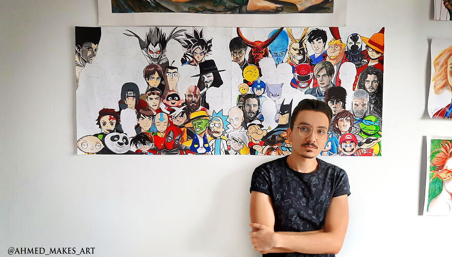 I Painted 100 Character From Cartoons Anime Movies Shows And Games