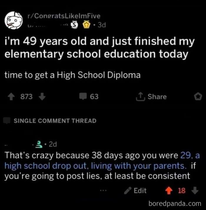 What A Weird Thing To Lie About