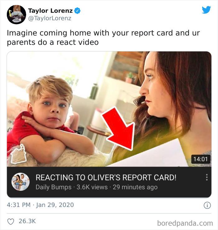 Parents "React" To Their 6 Year Old's Report Card For Views