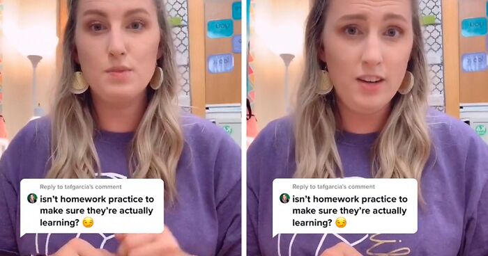 After Receiving Criticism, Teacher On TikTok Explains Why She Refuses To Give Her Students Homework