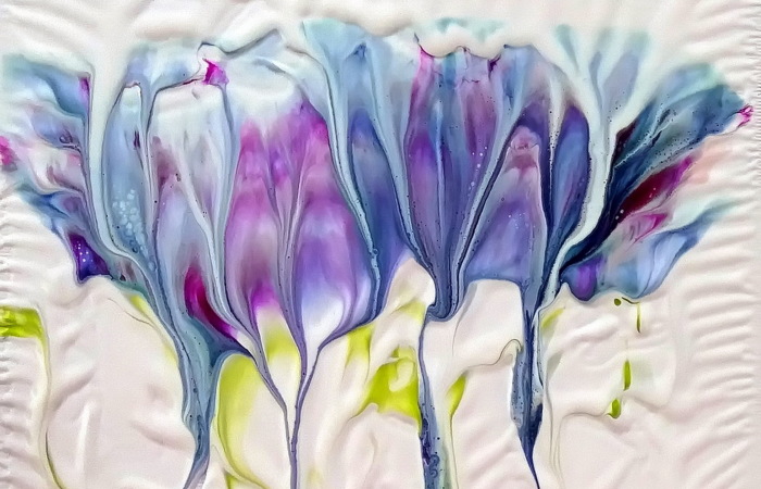 My Simple Flower Diptych Acrylic Pour Painting Guide For Beginners