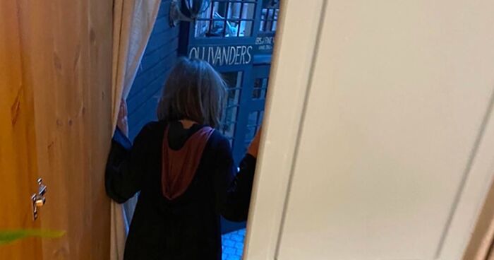 “My Daughter Just Found The Secret Street I Built Behind Her Wardrobe For Lockdown!”