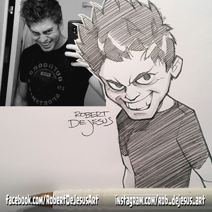 Robert Dejesus' Fun Illustrated Portraits