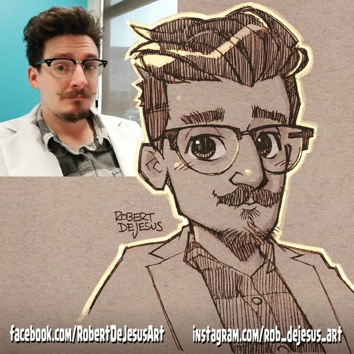 Robert Dejesus' Fun Illustrated Portraits