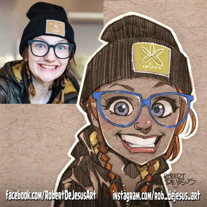 Robert Dejesus' Fun Illustrated Portraits