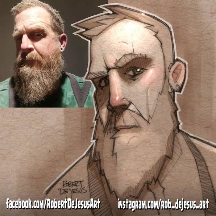 Robert Dejesus' Fun Illustrated Portraits