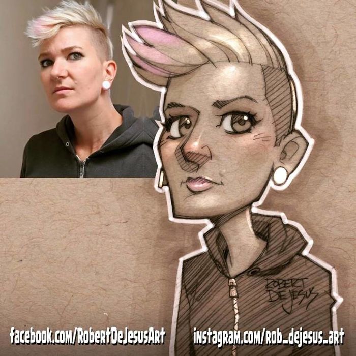 Robert Dejesus' Fun Illustrated Portraits