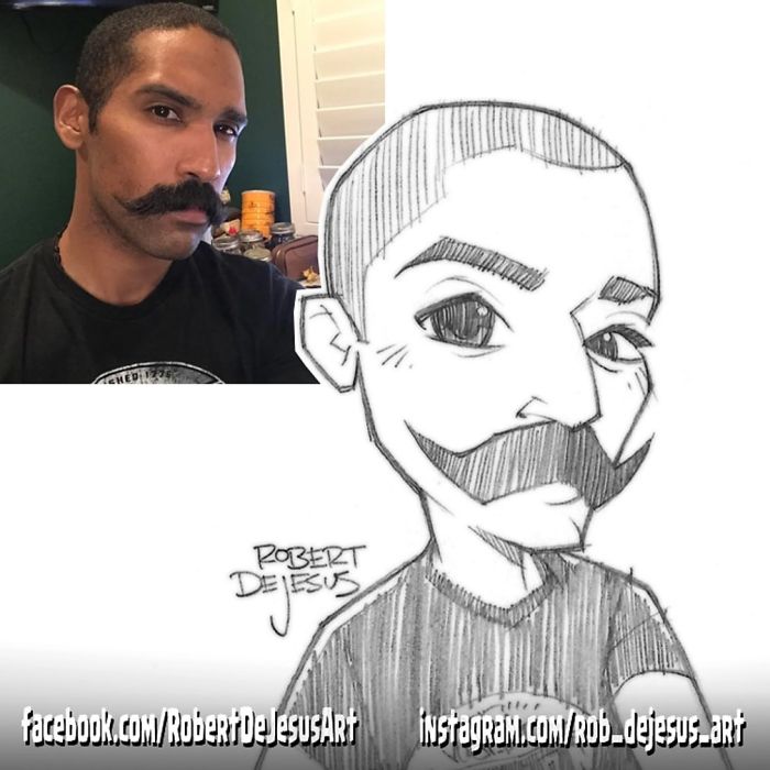 Robert Dejesus' Fun Illustrated Portraits