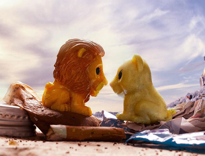 We Made These Posters Of Disney “Ooshie” Toys In A Landfill To Show Supermarkets They Need To Stop Doing Irresponsible Promos