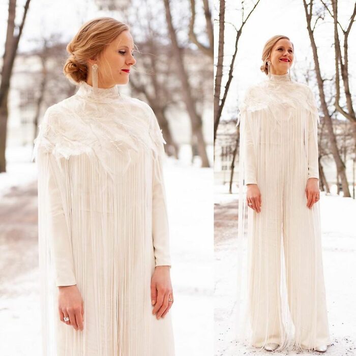 Sirja Made Herself A Wonderful Wedding Dress That Charms With Her Personality