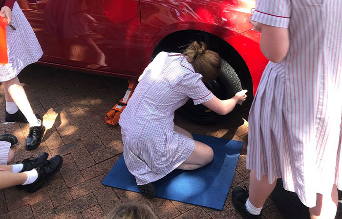 People Like This School For Breaking Gender Stereotypes And Teaching Year 11 Girls Car Maintenance And DIY Skills