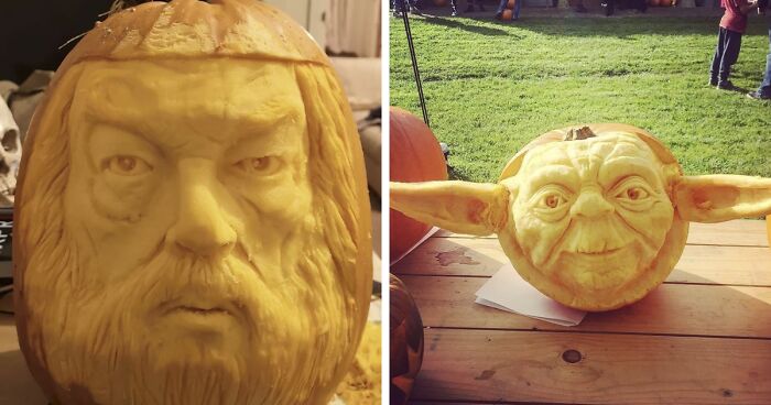 I Carve Pumpkins Into Famous Faces (12 Pics)