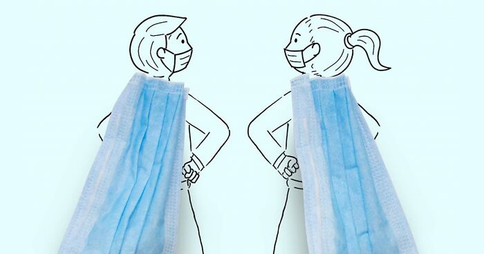 To Create More Awareness On How To Use Face Masks Correctly, I Created These 12 Illustrations
