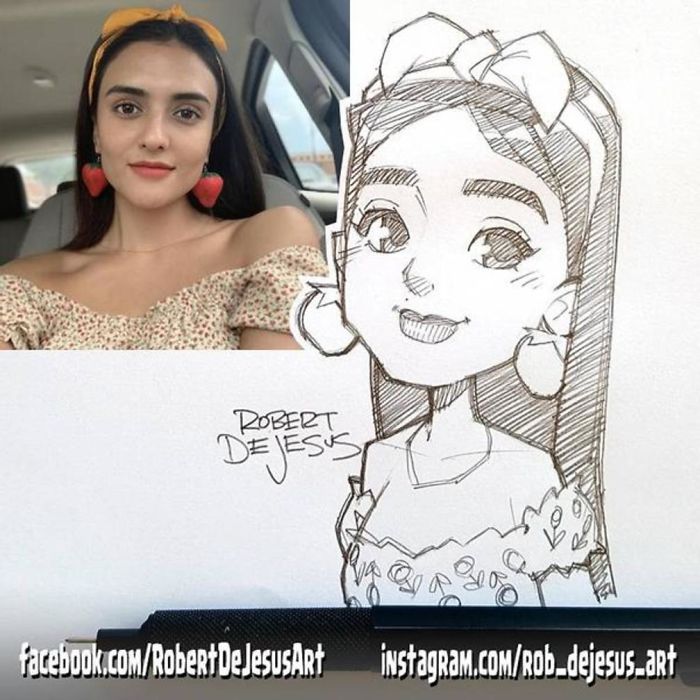 Robert Dejesus' Fun Illustrated Portraits