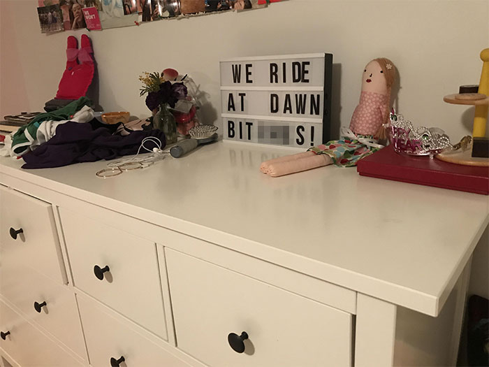 We Have A Lightbox With Inspirational Quotes For My 2-Year-Old Daughter. My Wife Hasn't Noticed Yet