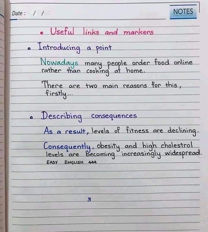 Useful links and markers for writing an essay